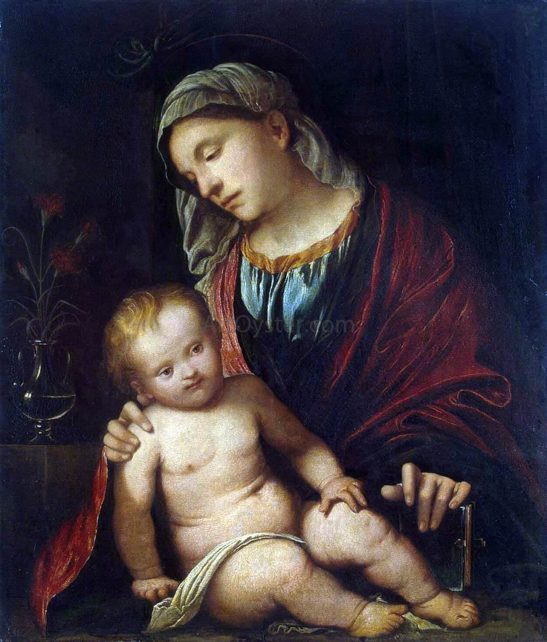  Girolamo Romanino Madonna and Child - Hand Painted Oil Painting