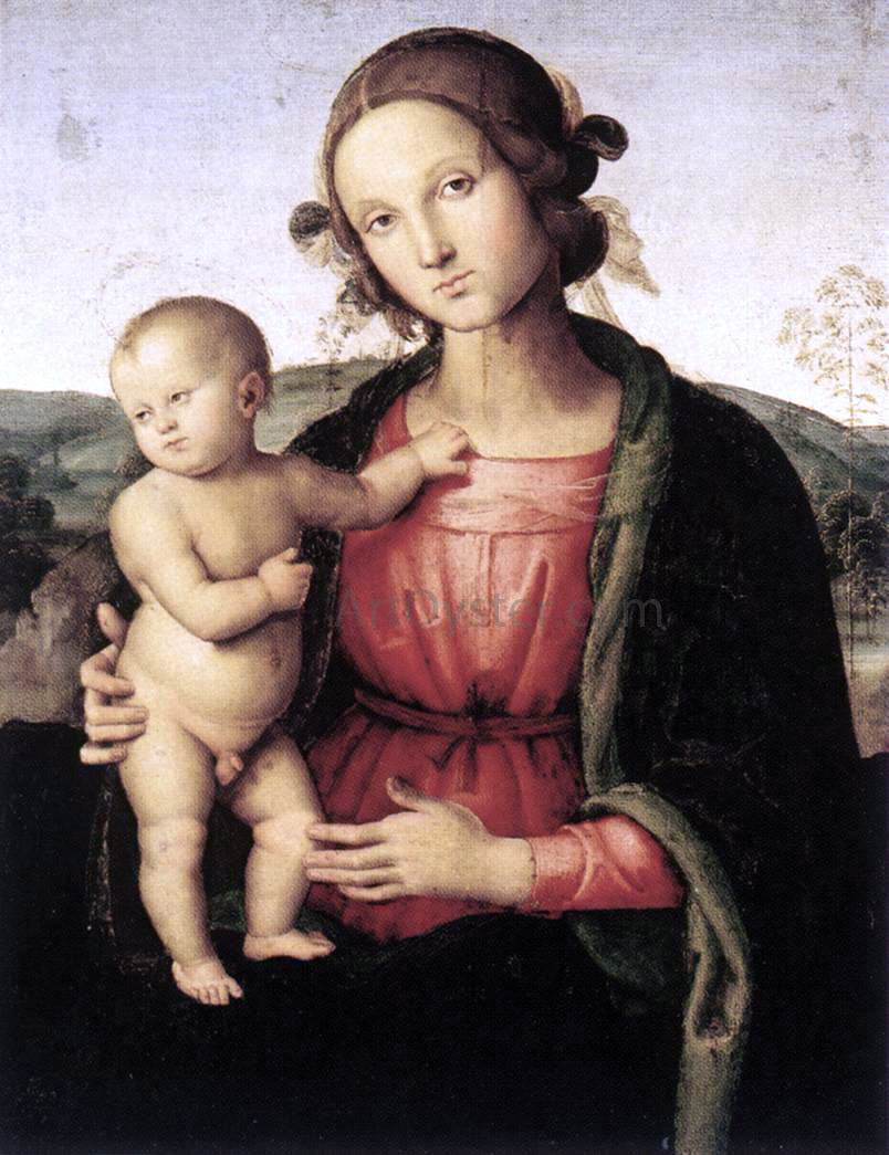  Pietro Perugino Madonna and Child - Hand Painted Oil Painting