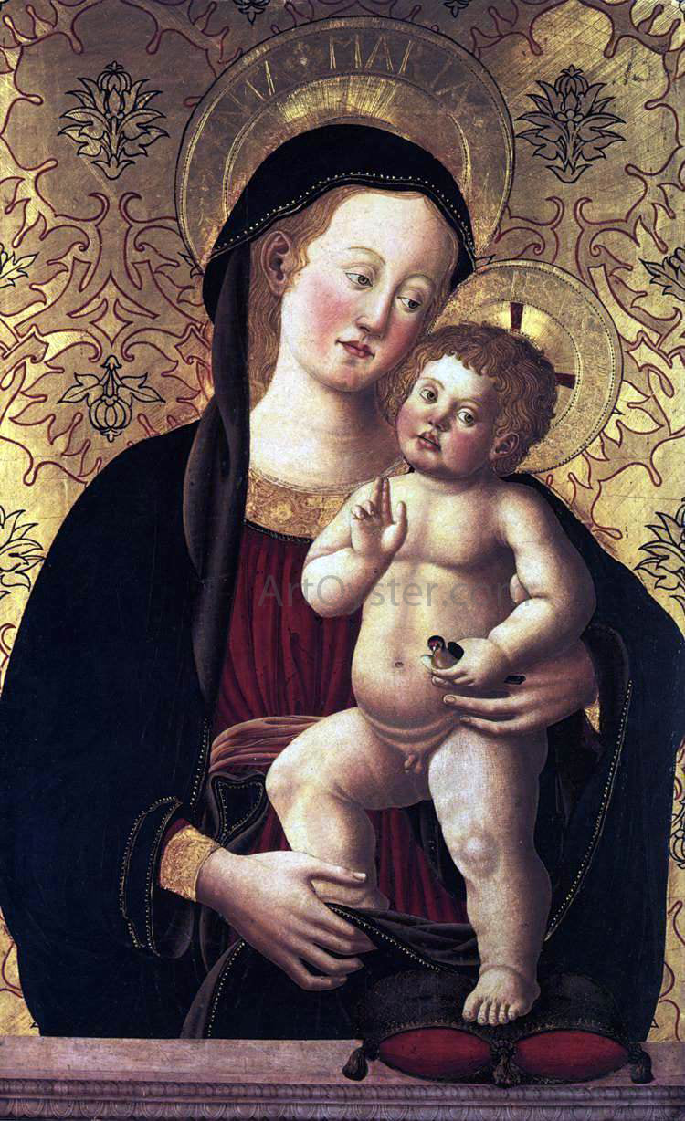 Unknown (4) Masters Madonna and Child with a Goldfinch - Hand Painted Oil Painting