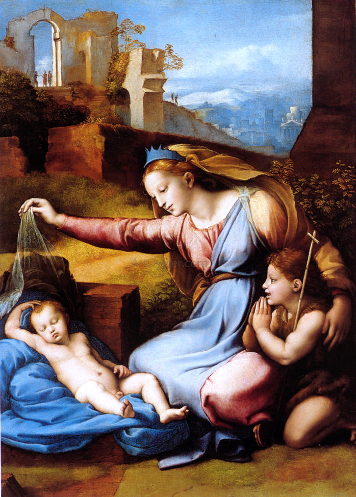 Raphael Madonna of the Diadem - Hand Painted Oil Painting