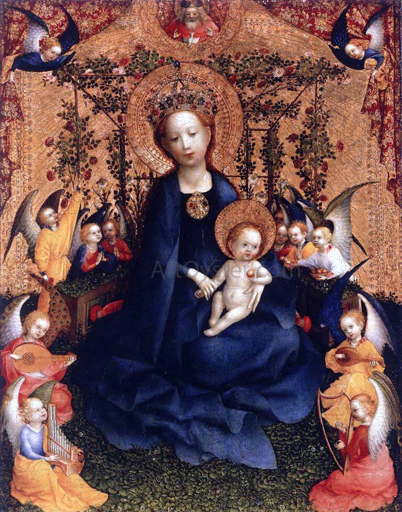 Stefan Lochner Madonna of the Rose Bush - Hand Painted Oil Painting