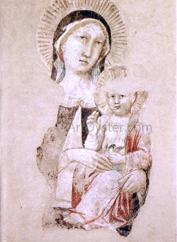  Agnolo Gaddi Madonna with Child (fragment) - Hand Painted Oil Painting