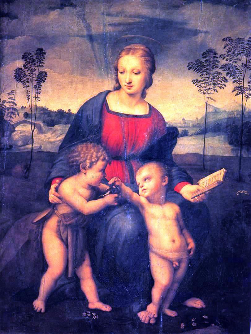 Raphael Madonna with Goldfinch - Hand Painted Oil Painting