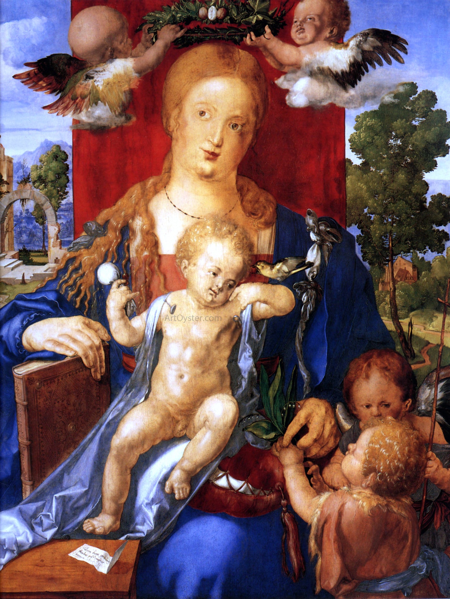 Albrecht Durer Madonna with the Siskin - Hand Painted Oil Painting