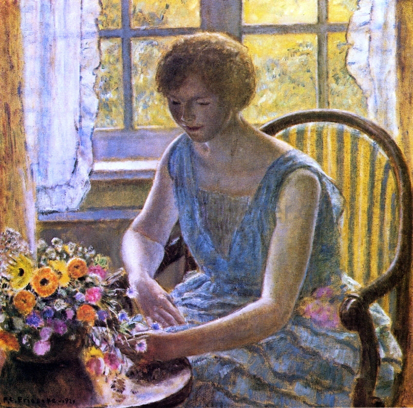 Frederick Carl Frieseke Mahdah - Hand Painted Oil Painting