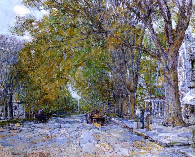 Frederick Childe Hassam Main Street, East Hampton - Hand Painted Oil Painting