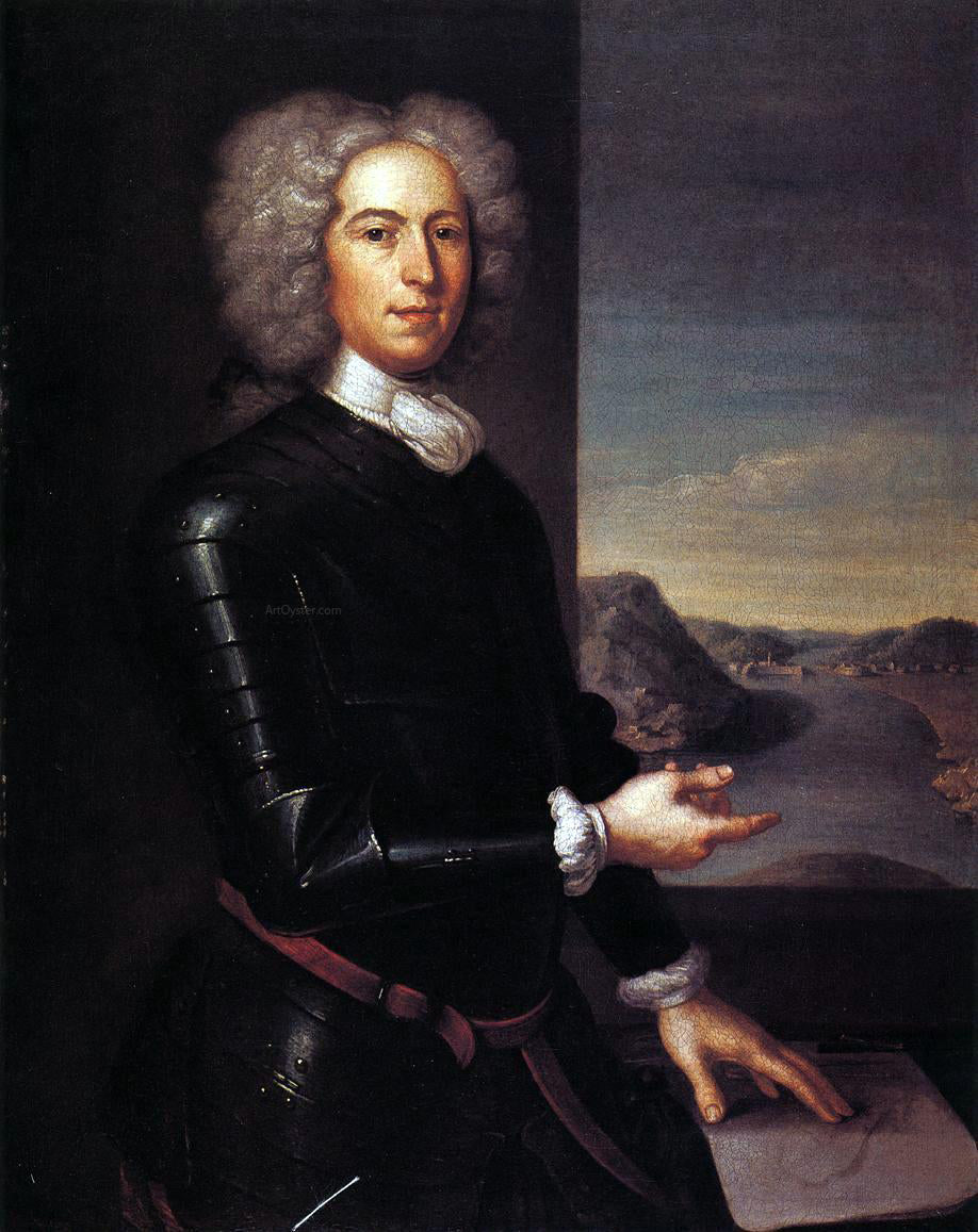 John Smibert Major Jean Paul Mascarene - Hand Painted Oil Painting