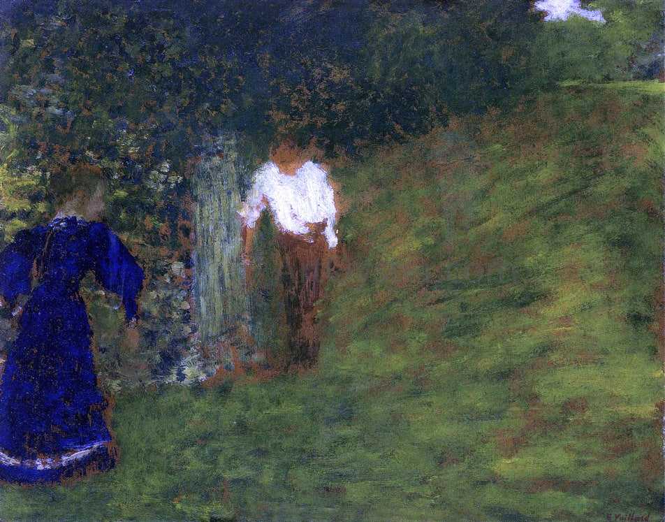 Edouard Vuillard Man and Woman Beneath a Tree - Hand Painted Oil Painting
