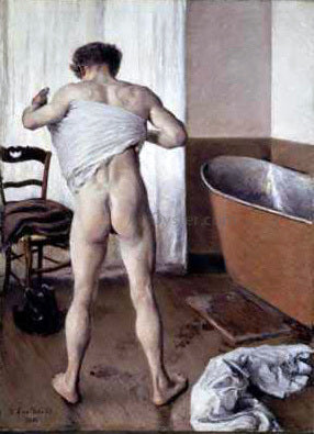 Gustave Caillebotte Man at His Bath - Hand Painted Oil Painting