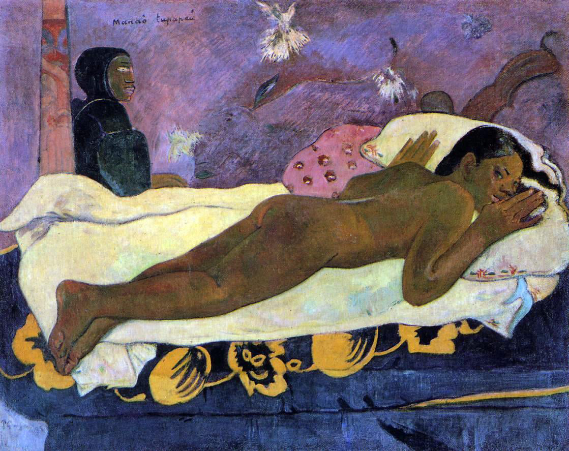 Paul Gauguin Manao Tupapau (also known as Spirit of the Dead Watching) - Hand Painted Oil Painting