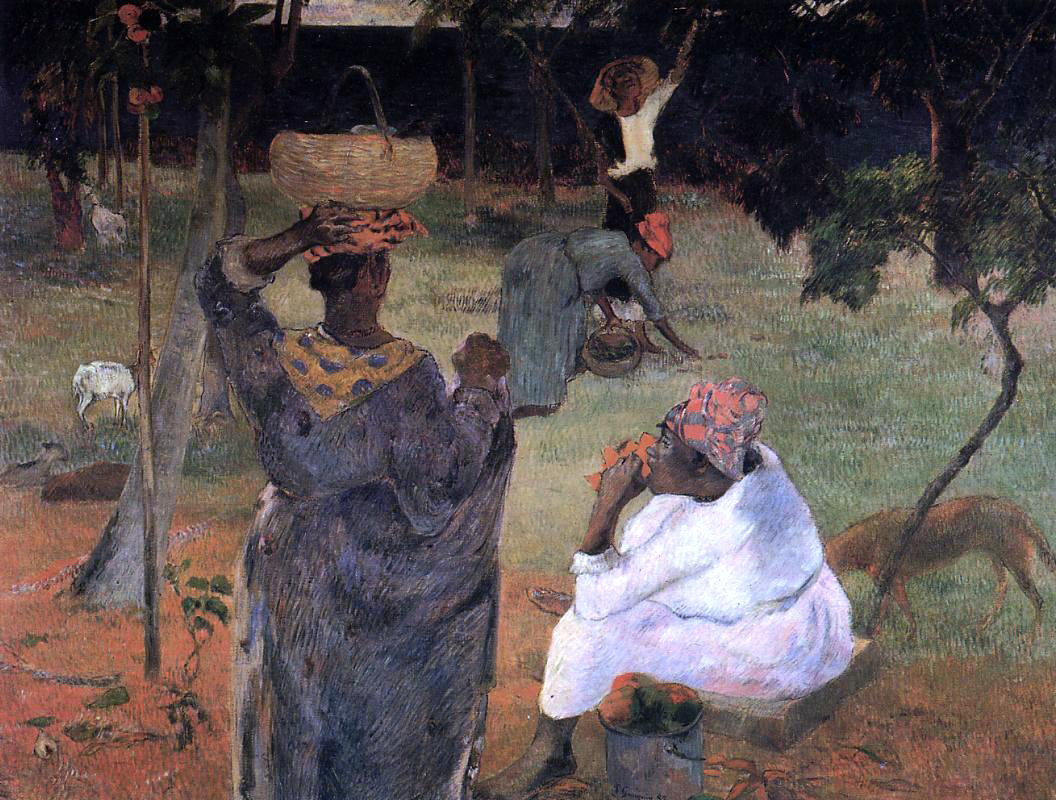 Paul Gauguin Mango Pickers, Martinique - Hand Painted Oil Painting