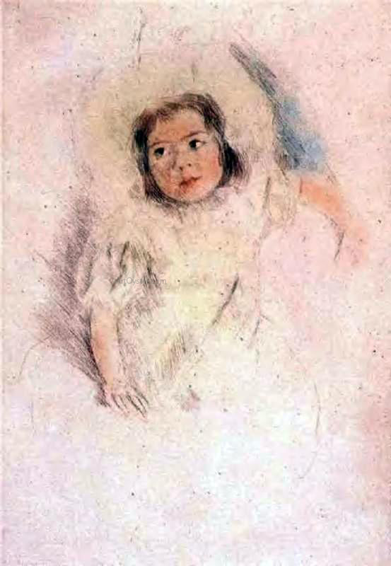 Mary Cassatt Margot Wearing a Bonnet - Hand Painted Oil Painting