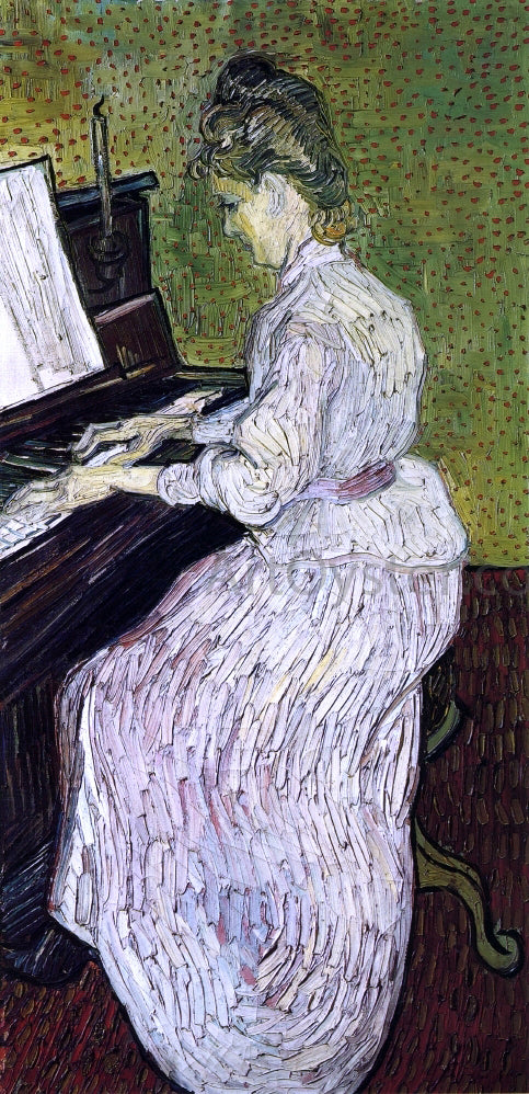 Vincent Van Gogh Marguerite Gachet at the Piano - Hand Painted Oil Painting