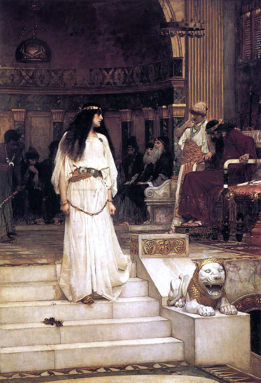 John William Waterhouse Mariamne Leaving the Judgement Seat of Herod - Hand Painted Oil Painting