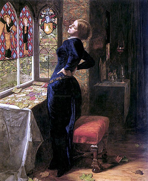 Sir Everett Millais Mariana - Hand Painted Oil Painting