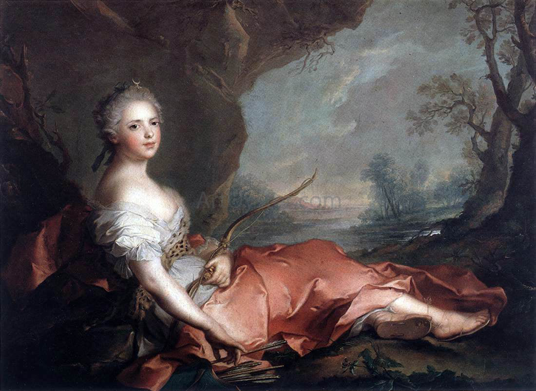  Jean-Marc Nattier Marie Adelaide of France as Diana - Hand Painted Oil Painting