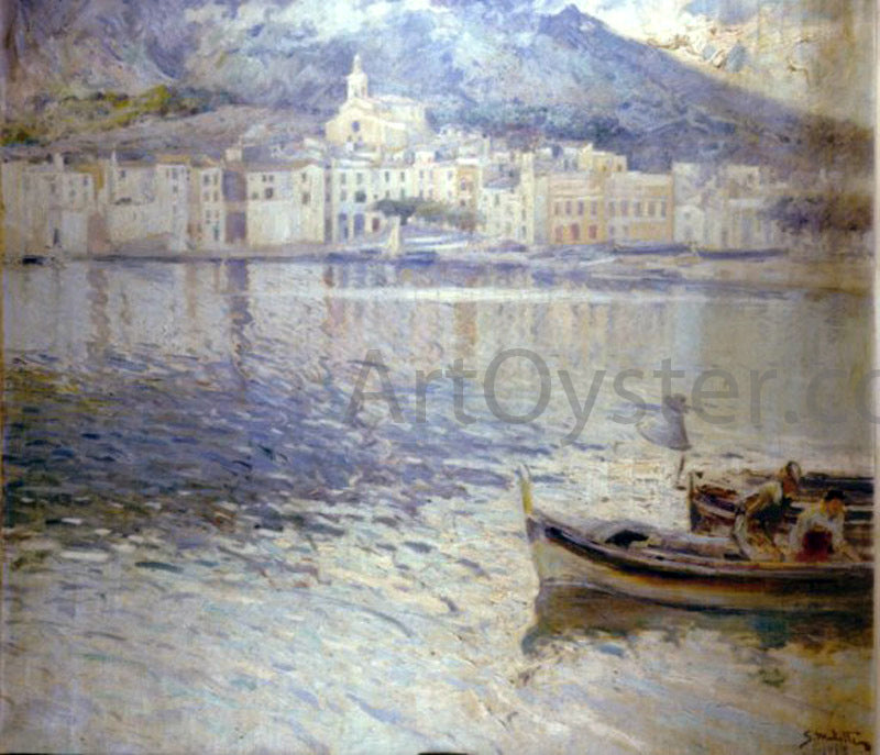 Segundo Matilla Marina Marina de Cadaques - Hand Painted Oil Painting
