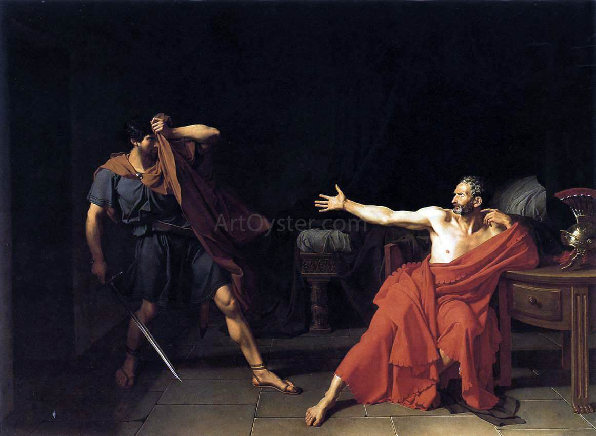 Jean-Germain Drouais Marius at Minturnae - Hand Painted Oil Painting