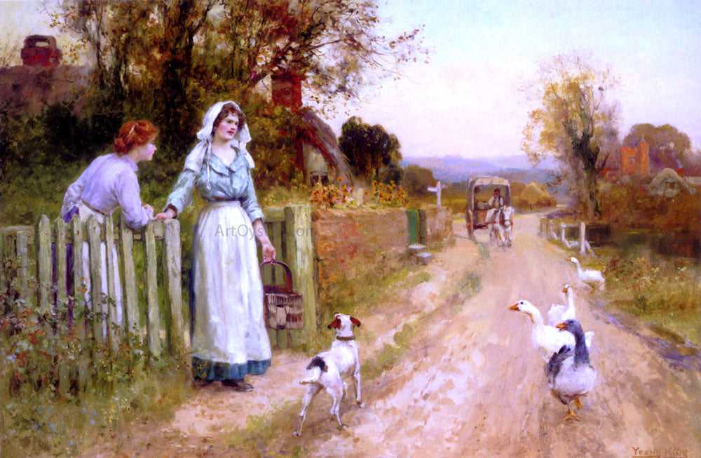 Henry Yeend King Market Day - Hand Painted Oil Painting