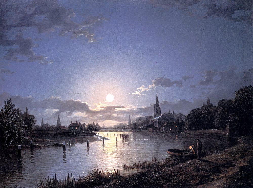 Henry Pether Marlow On Thames - Hand Painted Oil Painting