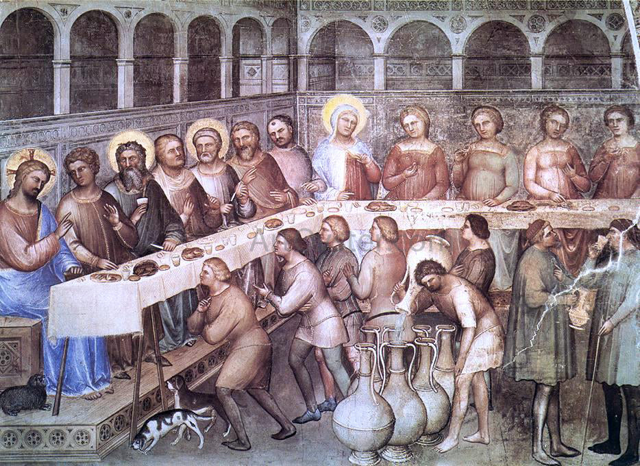 Giusto De Menabuoi Marriage at Cana - Hand Painted Oil Painting