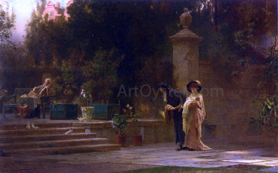 Marcus Stone Married for Love - Hand Painted Oil Painting