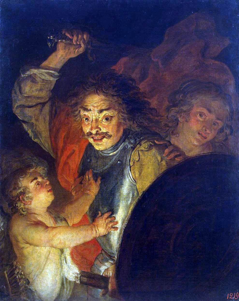 Joachim Von Sandrart Mars, Venus and Cupid - Hand Painted Oil Painting