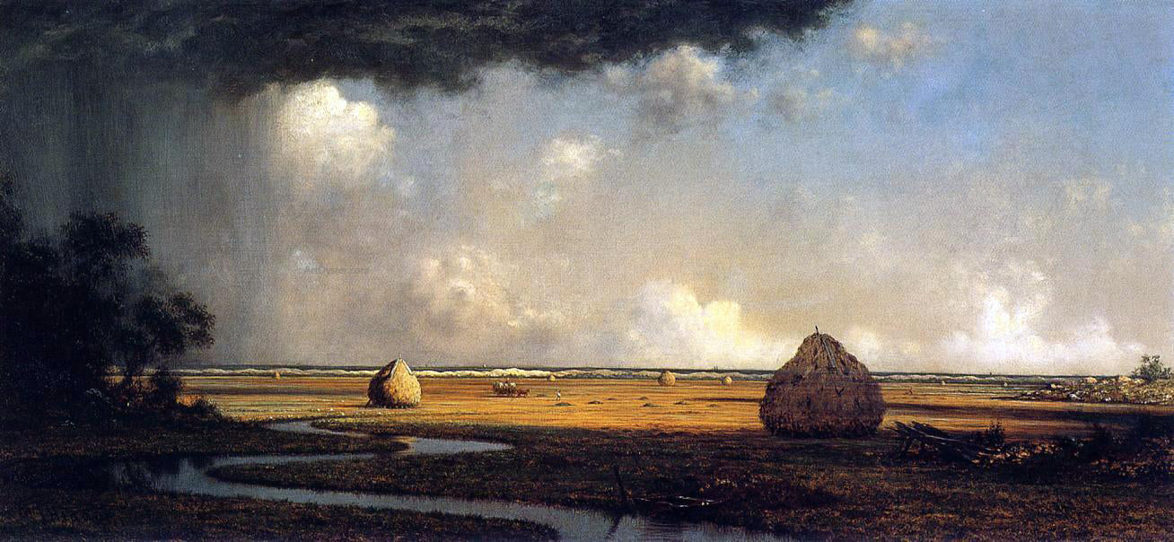Martin Johnson Heade Marshfield Meadows, Massachusetts - Hand Painted Oil Painting