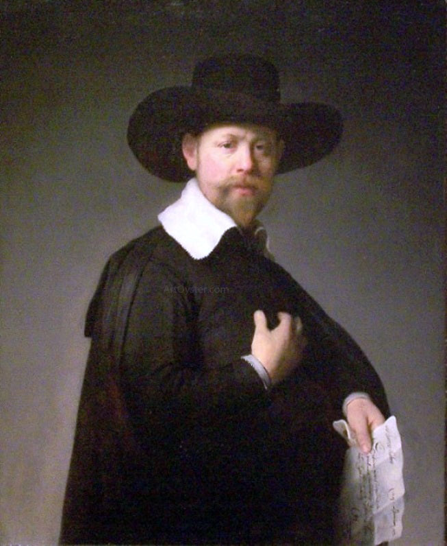 Rembrandt Van Rijn Marten Looten - Hand Painted Oil Painting