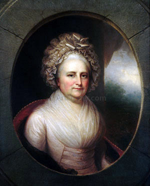 Rembrandt Peale Martha Washington - Hand Painted Oil Painting