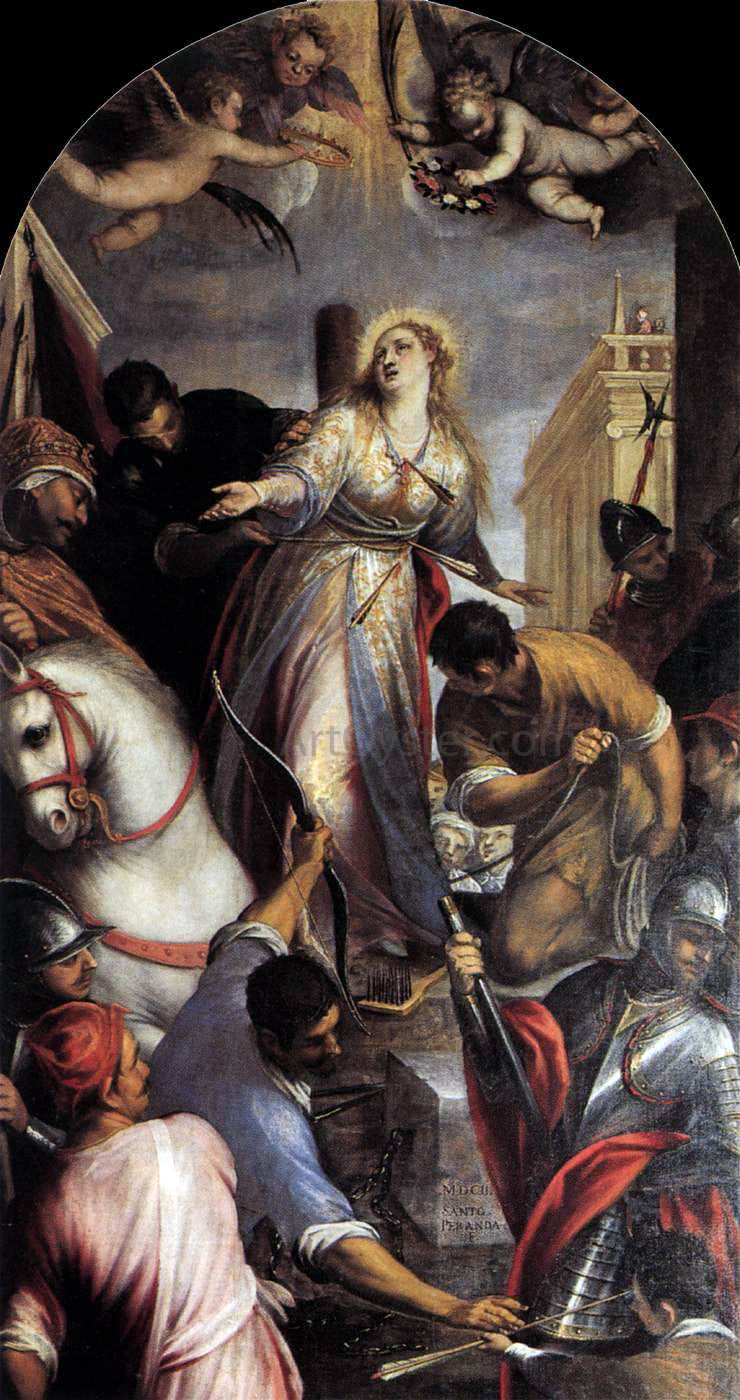  Sante Peranda Martyrdom of St Christina - Hand Painted Oil Painting