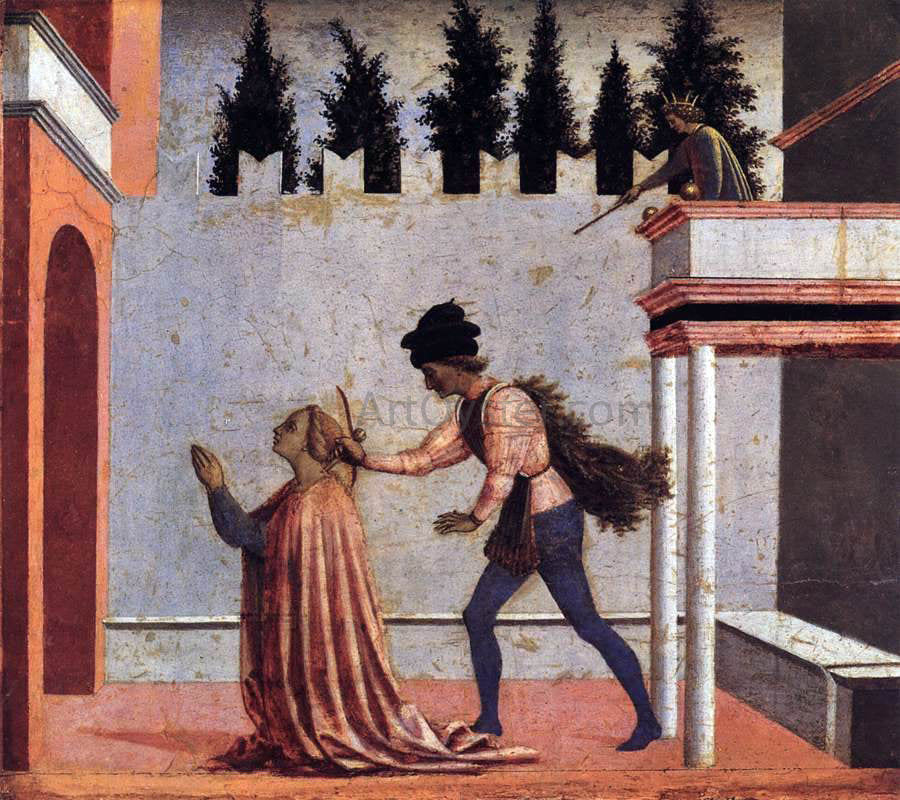 Domenico Veneziano Martyrdom of St Lucy (predella 5) - Hand Painted Oil Painting