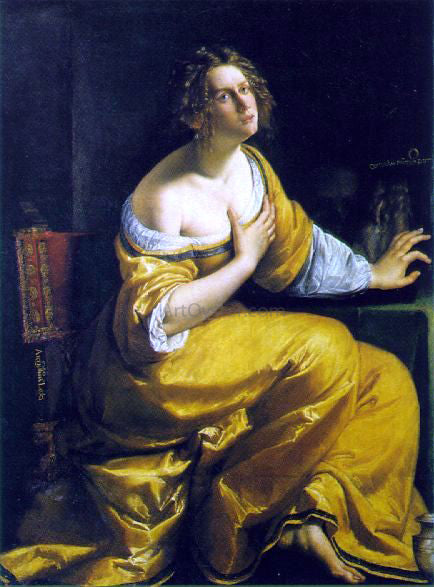 Artemisia Gentileschi Mary Magdalen - Hand Painted Oil Painting