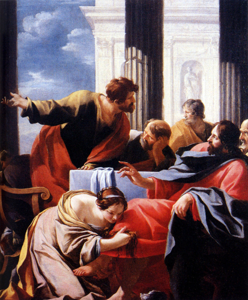 Simon Vouet Mary Magdalen In The House Of Simon - Hand Painted Oil Painting