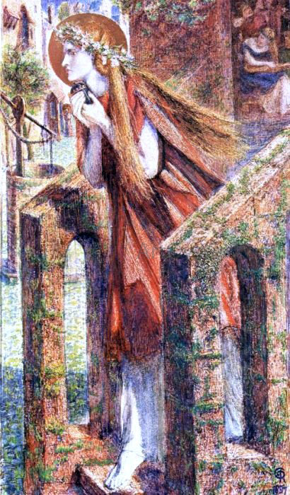Dante Gabriel Rossetti Mary Magdalene Leaving the House of Feasting - Hand Painted Oil Painting