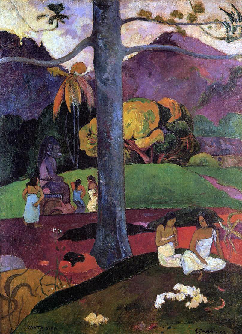 Paul Gauguin Mata Mua - Hand Painted Oil Painting