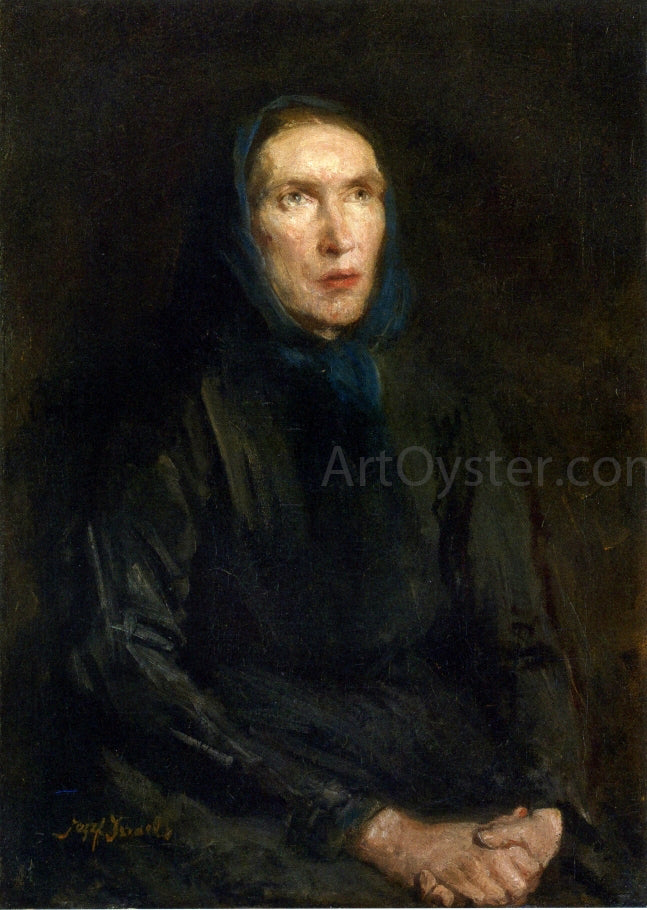 Jozef Israels Mater Dolorosa - Hand Painted Oil Painting