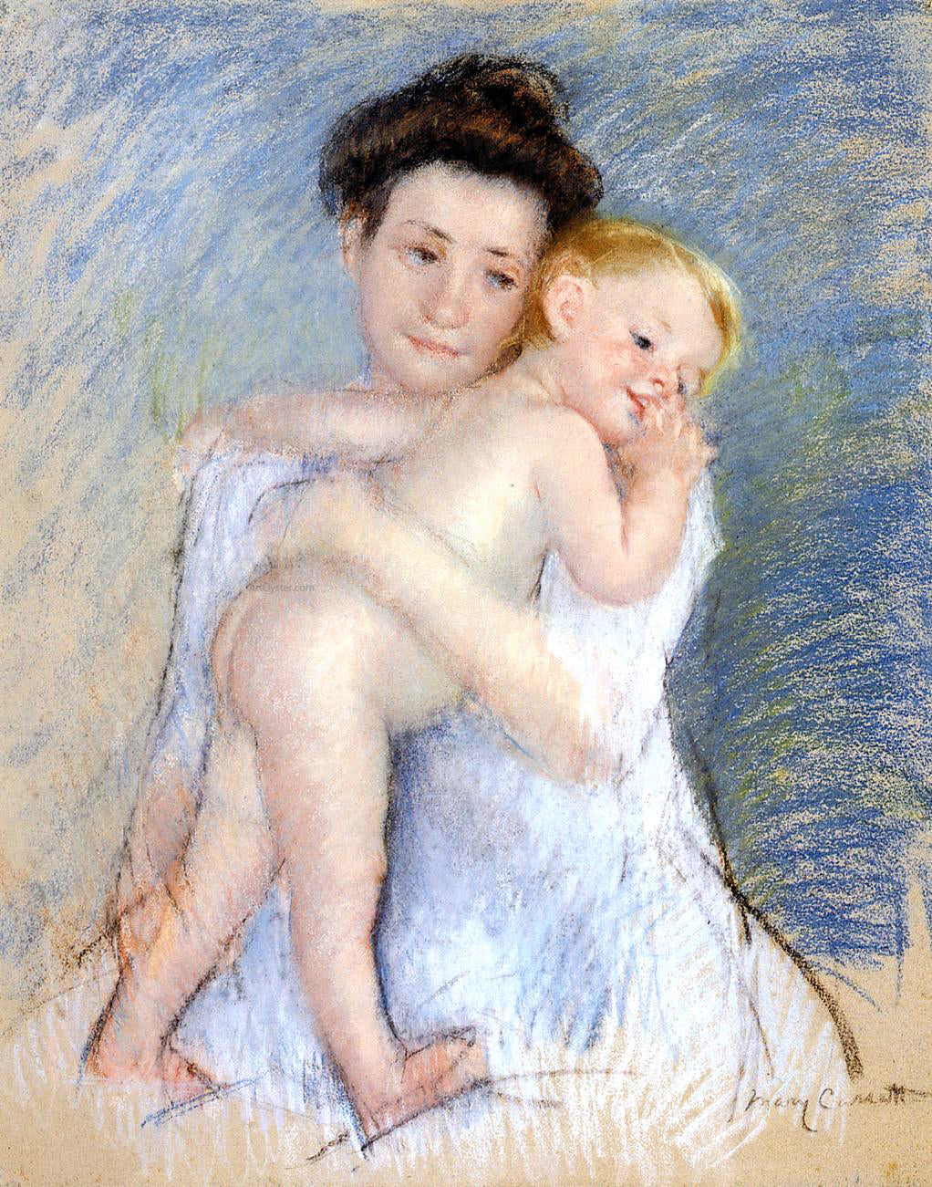 Mary Cassatt Maternal Tenderness - Hand Painted Oil Painting