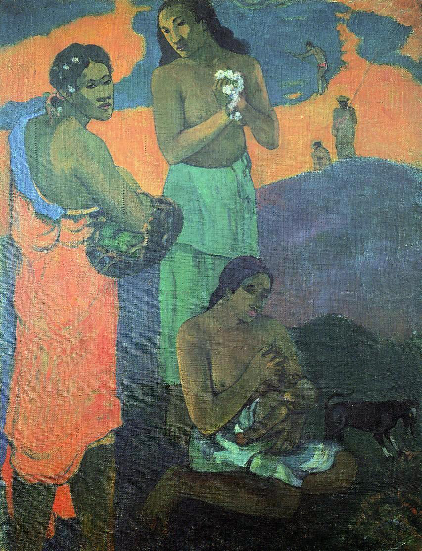 Paul Gauguin Maternity (also known as Three Woman on the Seashore) - Hand Painted Oil Painting