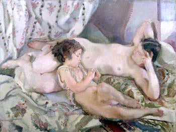 Armando Spadini Maternity - Hand Painted Oil Painting