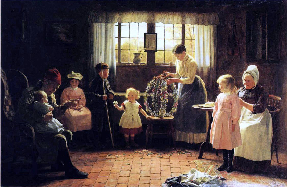 James Hayllar RBA May Day - Hand Painted Oil Painting