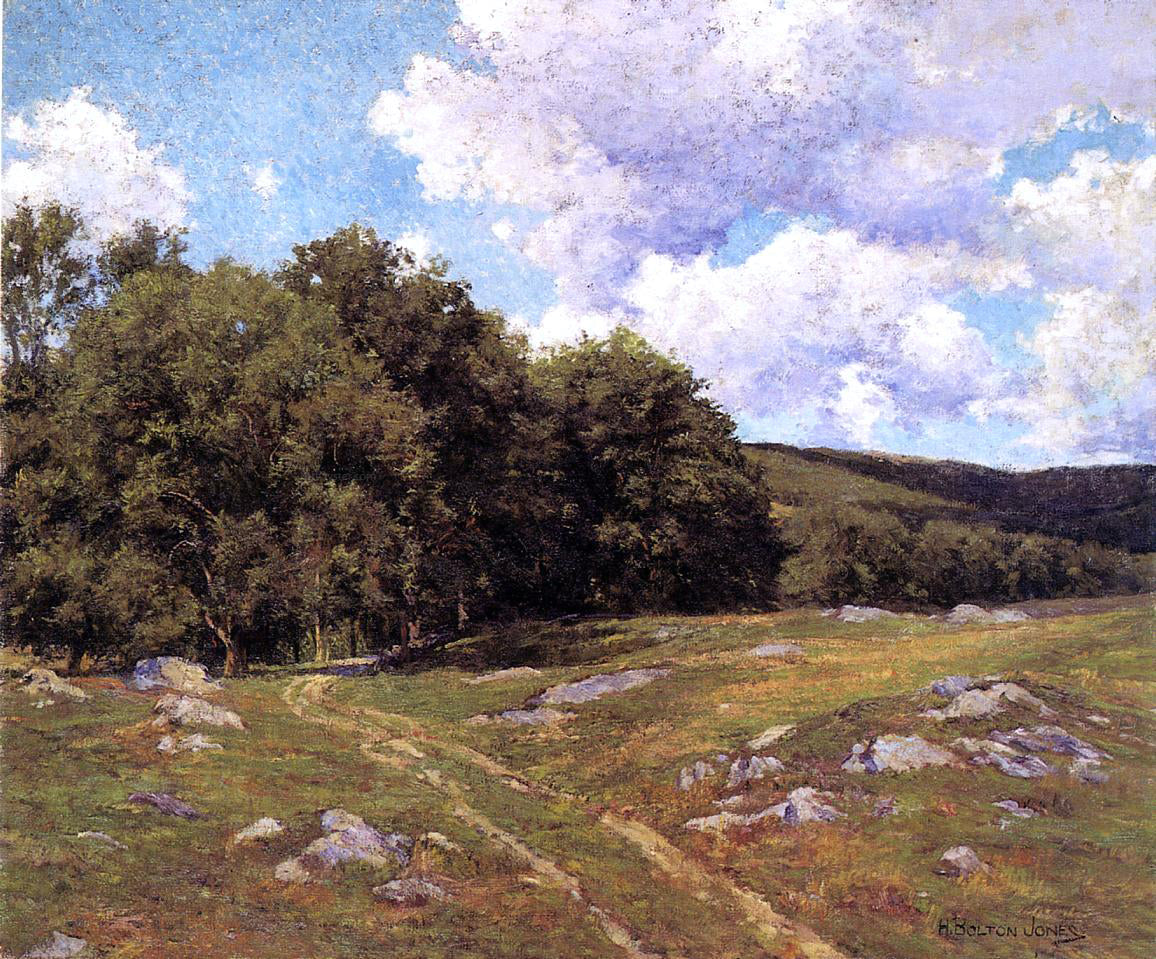 Hugh Bolton Jones Meadow Crossing - Hand Painted Oil Painting