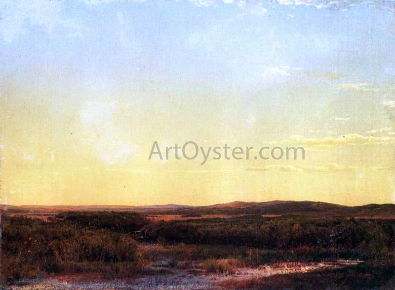  William Trost Richards Meadows, Atlantic City - Hand Painted Oil Painting