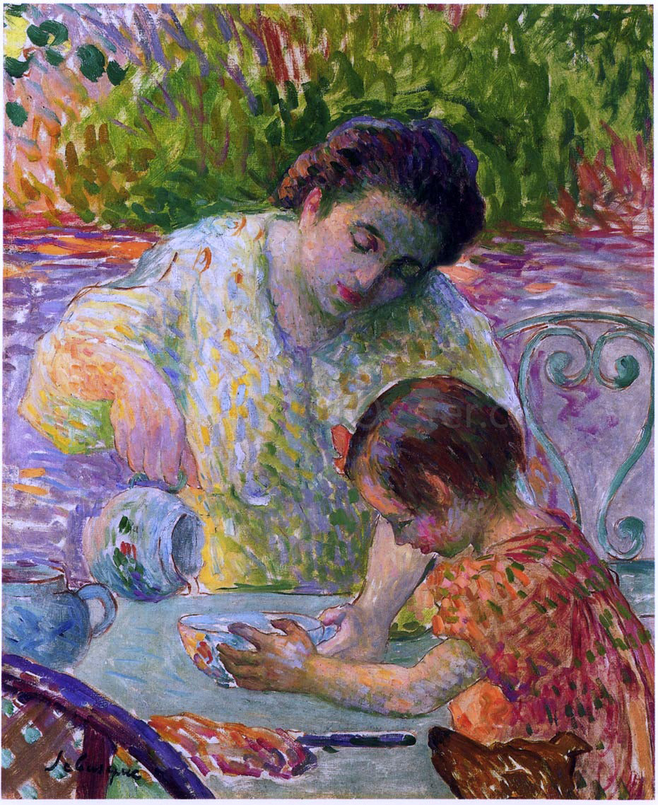 Henri Lebasque Meal in Lagny - Hand Painted Oil Painting