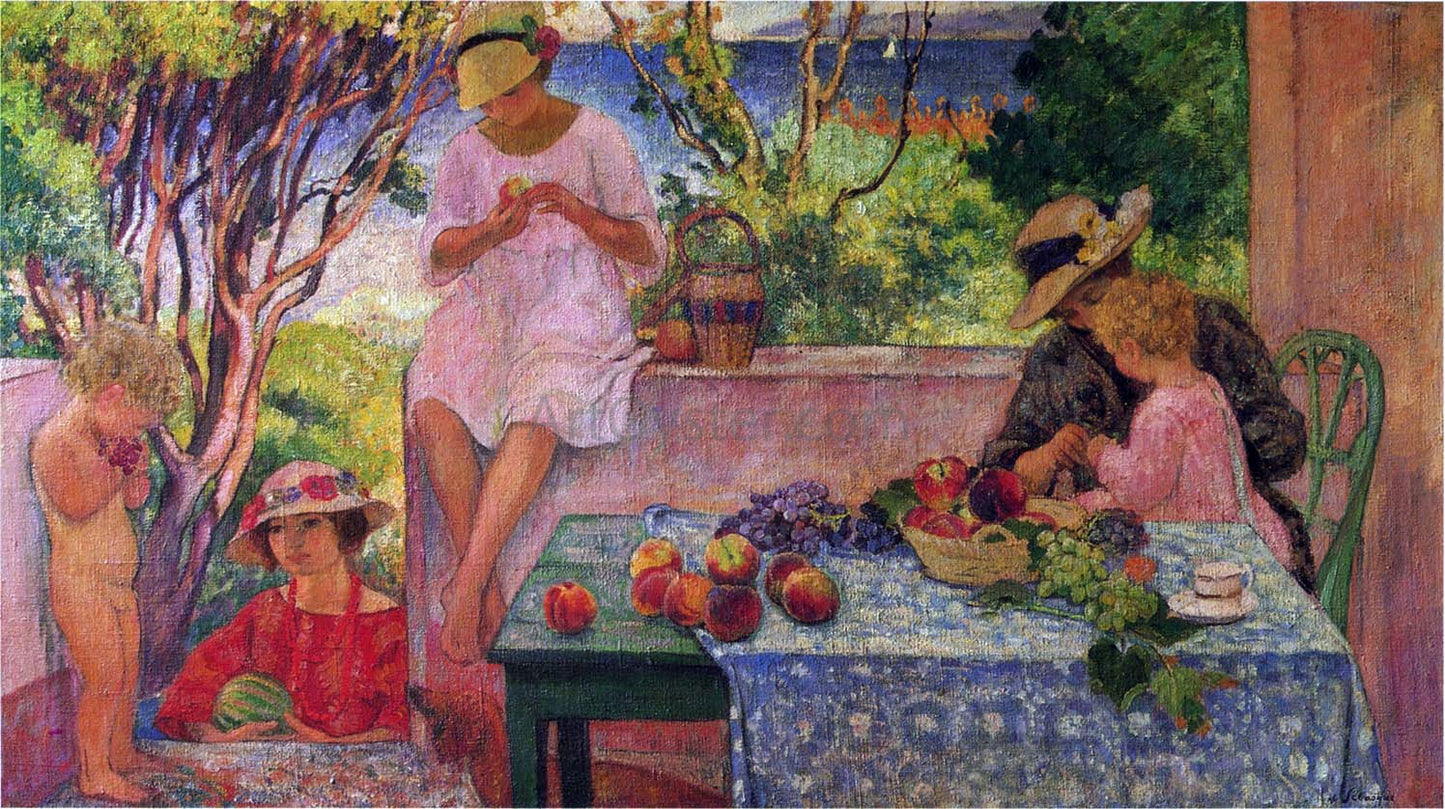 Henri Lebasque Meal on the Terrace - Hand Painted Oil Painting