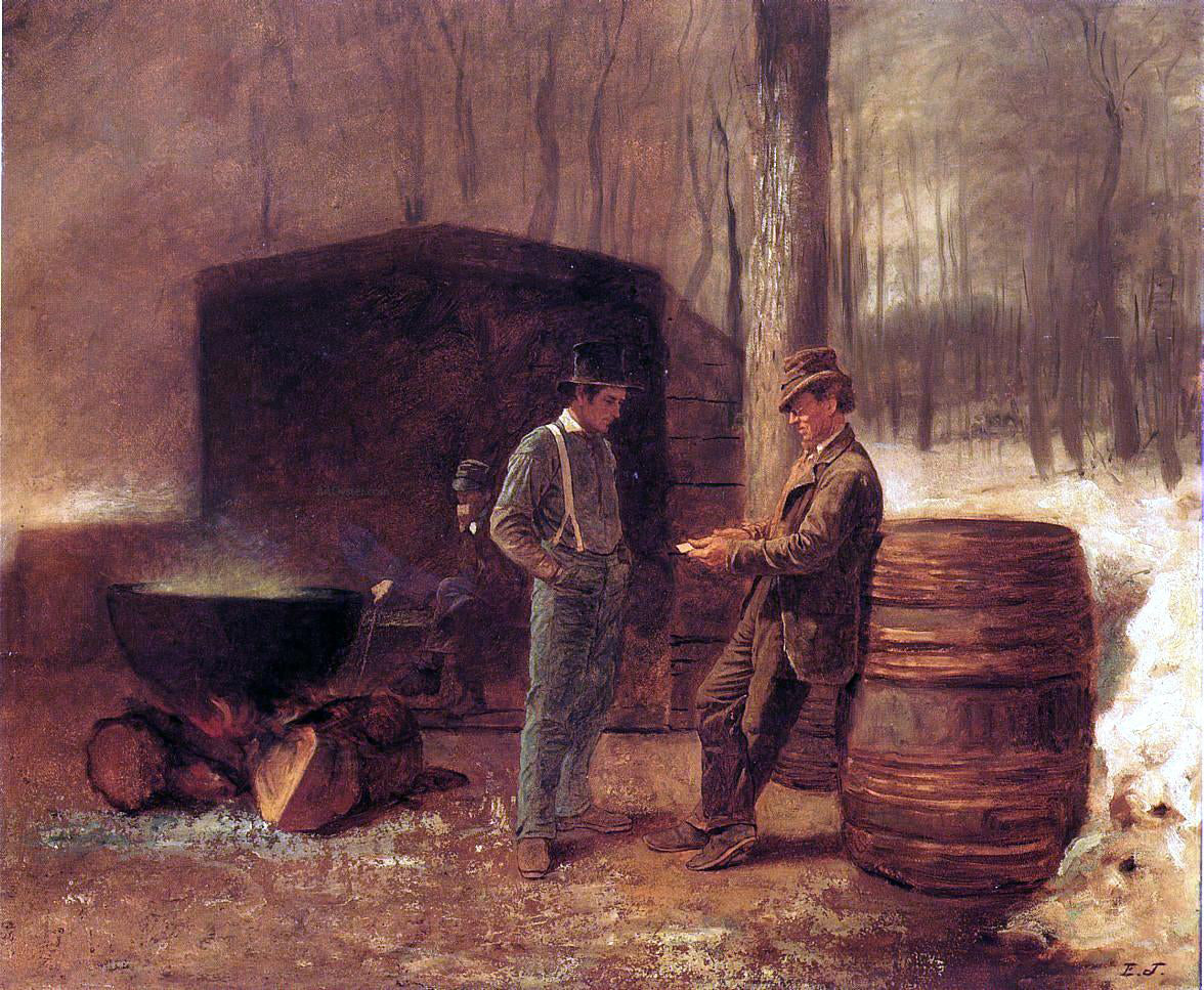 Eastman Johnson Measurement and Contemplation - Hand Painted Oil Painting