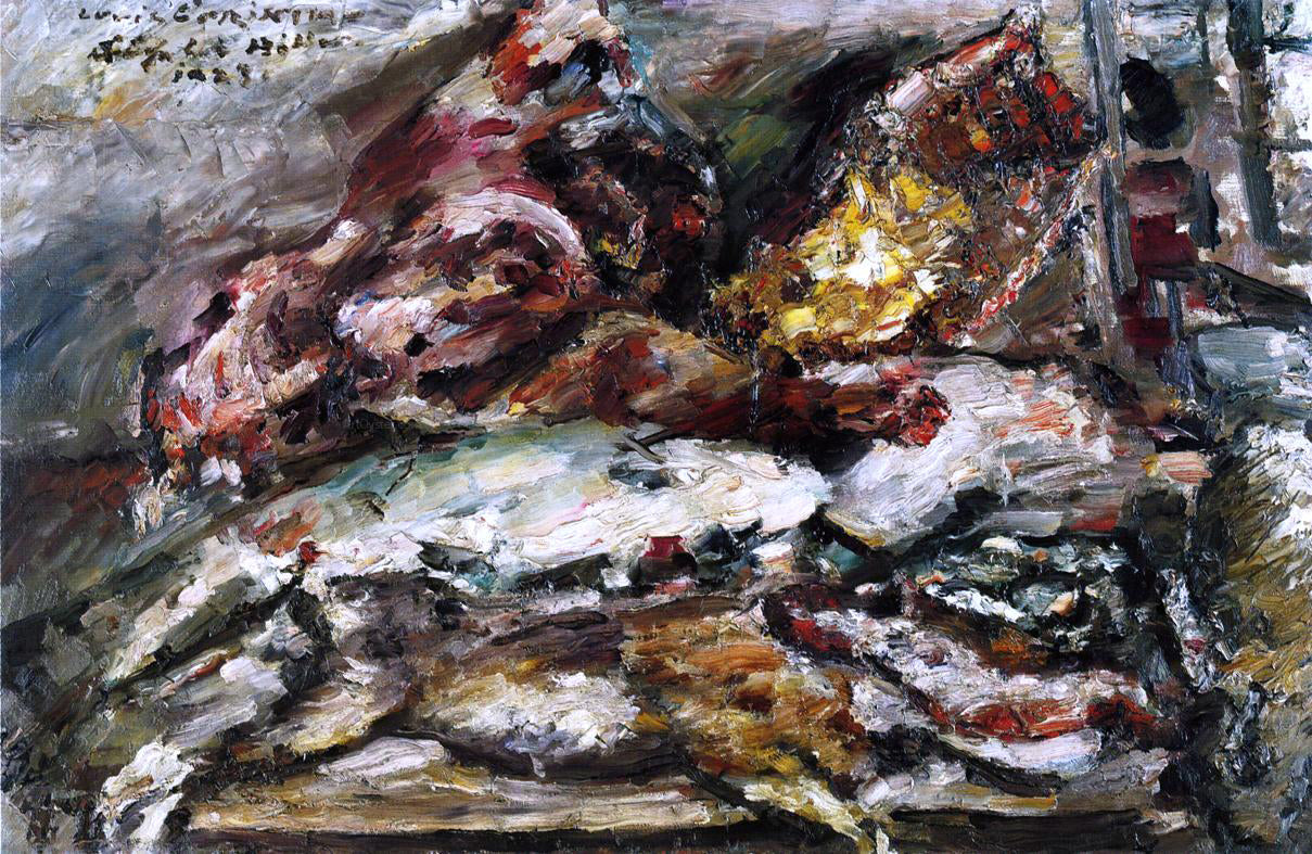 Lovis Corinth Meat and Fish at Hiller's Berlin - Hand Painted Oil Painting