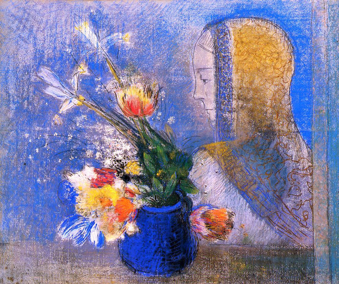 Odilon Redon Meditation - Hand Painted Oil Painting