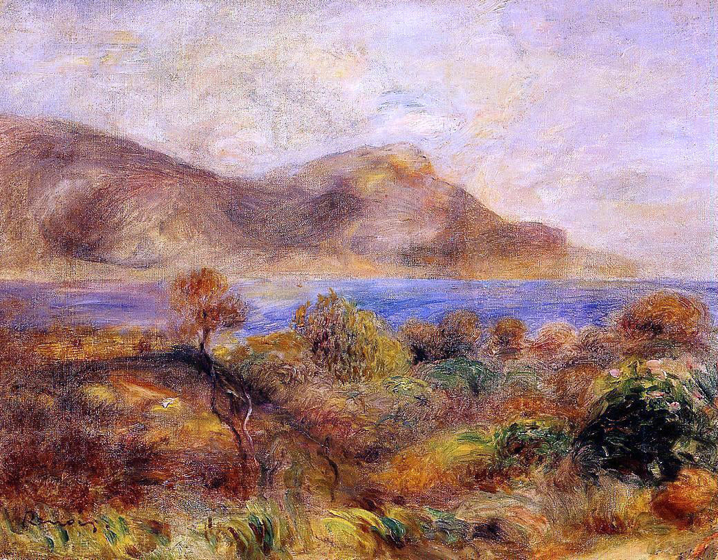 Pierre Auguste Renoir Mediteranean Landscape - Hand Painted Oil Painting