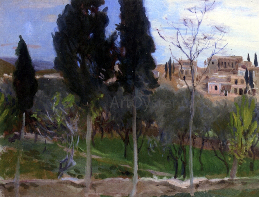 John Singer Sargent Mediterranean Landscape - Hand Painted Oil Painting
